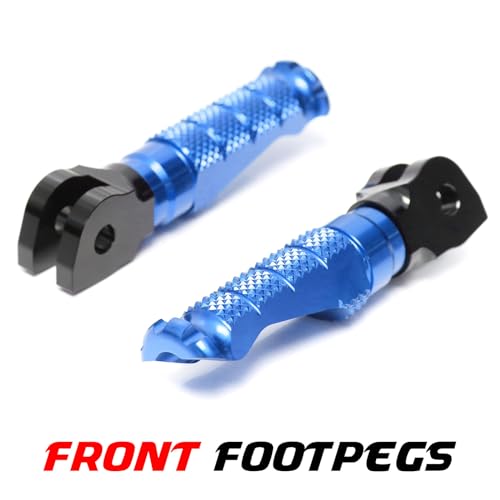 MCMOTOPARTS R-FIGHT Blue Front Footpegs 1.5 inch Extended Foot Pegs Compatible with ER-6F 2006-2008 06 07 08 - color: Blue, size: 1.5 inch Extension (40mm)