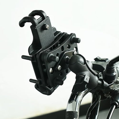 Mikikit Motorcycle Phone Holder Vibration Dampener Phone Bracket for Bike Handlebar Mount Anti-Shake Cellphone Support for Motorbikes and Bicycles