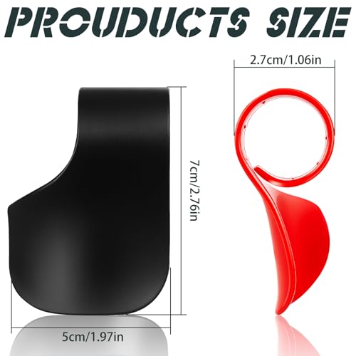 BBTO 2 Pcs Black Throttle Mounted Motorcycle Cruise Assist Wrist Hand Grips Handlebar, Motorcycle Throttle Mounted Assist Oil Control ABS, American Flag Decal, for Scooters, Electric Bike(Black,Red) - color: Black,Red