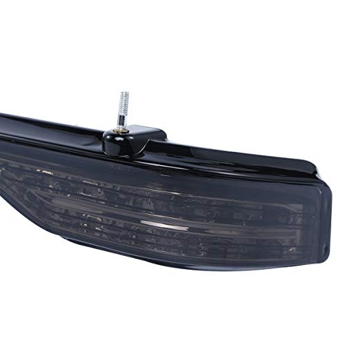 TCMT Smoke King Trunk LED Brake Turn Tail Light Fits For Harley 2014-2025 Touring Road King Road Street Electra Glide Tri Glide Ultra Limited Pack - color: Smoke Lens Black Housing A, size: Single Light