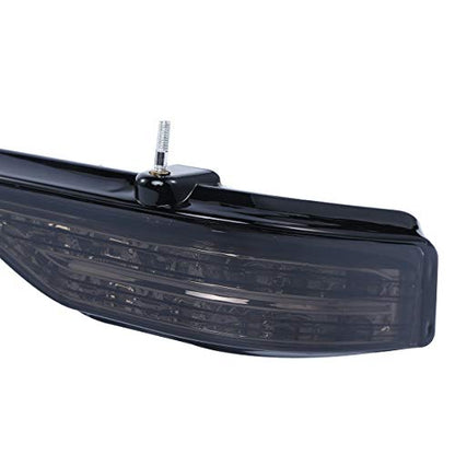 TCMT Smoke King Trunk LED Brake Turn Tail Light Fits For Harley 2014-2025 Touring Road King Road Street Electra Glide Tri Glide Ultra Limited Pack - color: Smoke Lens Black Housing A, size: Single Light