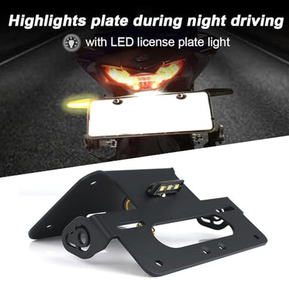 Xitomer Fender Eliminator Fit For YZF-R25 2014-2024, YZF R3 MT-25 MT-03 2015-2026 Fender Eliminator kits Tail Tidy with Led License Plate Light