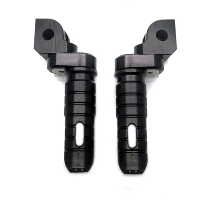 MZS Motorcycle Foot Pegs, Front Rider Footpegs Footrest Rest Pedal Adjustable Aluminum Black Compatible with GROM Monkey CBR 600 F2 F3 F4 F4I CBR600RR CBR1000RR VFR800 CB1100 - size: GROM/Monkey/CBR600 F2 F3 F4 F4I/CBR600RR