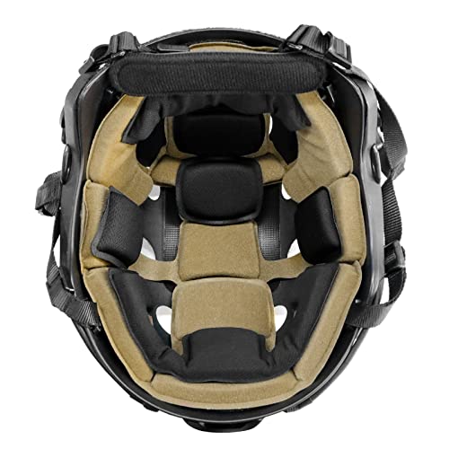 Tactical Helmet Pads - Universal Replacement Internal Memory Foam Pad Inserts for ACH, MICH, EXF Helmets - color: Khaki