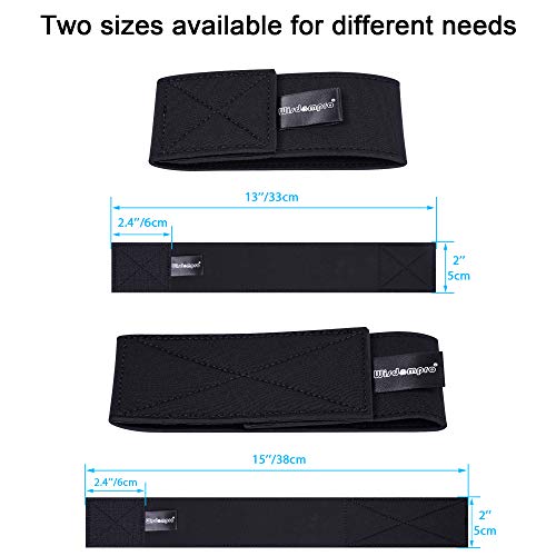 Wisdompro 2 Pcs Neoprene Ankle Blousing Garter Trousers Boot Blousers Strap for Wader Fishing Hunting Biking Military Uniform - size: 15 Inches