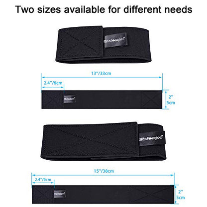 Wisdompro 2 Pcs Neoprene Ankle Blousing Garter Trousers Boot Blousers Strap for Wader Fishing Hunting Biking Military Uniform - size: 13 Inches