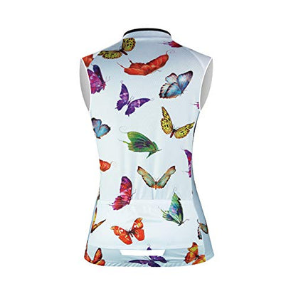 Sleeveless Cycling Jerseys Women Bike Tops Team Biking Shirts Bicycle Vests Clothing - color: 0009c, size: Medium