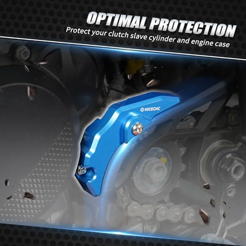 NICECNC Clutch Slave Cylinder Cover Protector Guard Compatible with KTM 250 300 XC SX 2023-2024 250 300 EXC XCW 2024,Compatible with Husqvarna 300 TX 2023-2024 250 300 TE 2024, Blue Easy to Install - color: blue