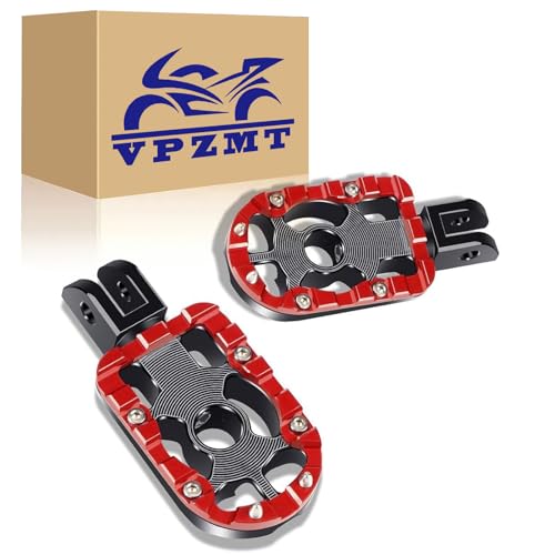 Red Front Driver Rider Floorboards Foot Pegs for Harley Softail Street Bob FXBB, FXBBS, Low Rider FXLR, FXLRS, Sport Glide FLSB, Breakout FXBR, FXBRS, FXST 2018-2025 Models - color: Driver Floor Boards-Red