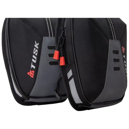 TUSK Sidekick Tank Saddle Bag Kit Black/Grey for Royal Enfield Himalayan 2016-2023