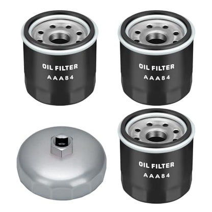 JAVIK 3x Oil Filter 20mm & 65mm-10mm Wrench Tool Fit for Kawasaki KAF300 KAF400 KAF620 KAF622 KAT620 1991-2024,O.E.M#49065-7010 49065-2078