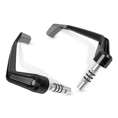 Compatible with 7/8" 22mm Brake Clutch Lever Guard CNC Aluminum Titanium Motorcycle Handlebar Levers Protector Accessories - color: Titanium
