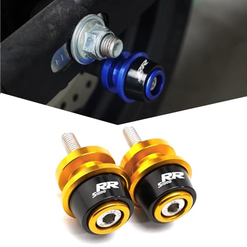 FOR S1000R/S1000RR/S1000XR 2019 2020 2021 2022 2023 2024 M8 8mm Swingarm Spools Slider Motorcycle Accessories (golden color,S1000RR) - color: golden color, size: S1000RR