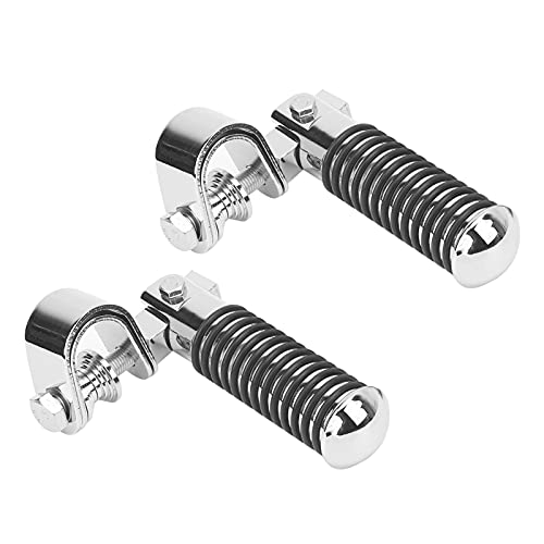 Universal Stainless Steel Motorcycle Foot Pegs Replacement for 1 Inch Engine Guards Foot Rests Mounting on Tubing