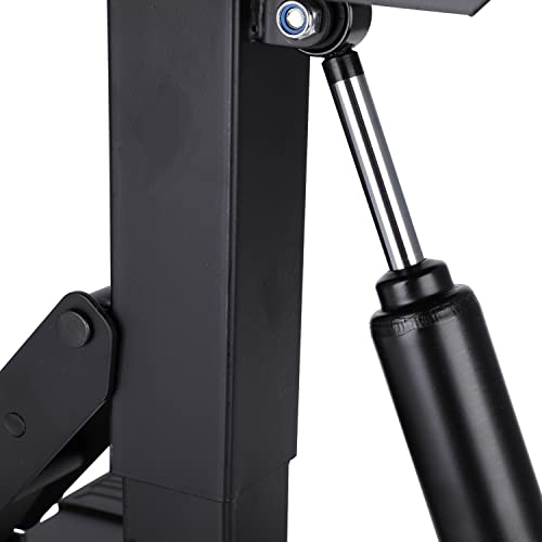 Dirt Bike Stand Motorcycle Lift Jack 1000 Lbs Capacity Height Adjustable Engine Hoist Stand Hydraulic Lift for Dirt Pit Bike ATV Repair Maintainance Heavy Duty