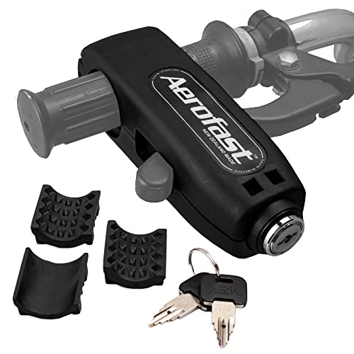 Throttle Motorcycle Locks Anti Theft Handlebar Lock by Loadfast. Best Heavy Duty, Motorcycle Anti Theft Lock for Your Motorbike, ATV, Dirt Bike and Scooter - (Black) - color: Black