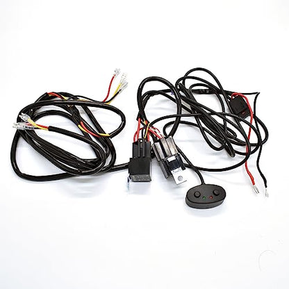 On Off Switch Wiring Harness Kit for LED Light Bar Off Road Lights LED Work Light 12V Waterproof Power Relay Blade Fuse - color: 1 wiring for 2 lights