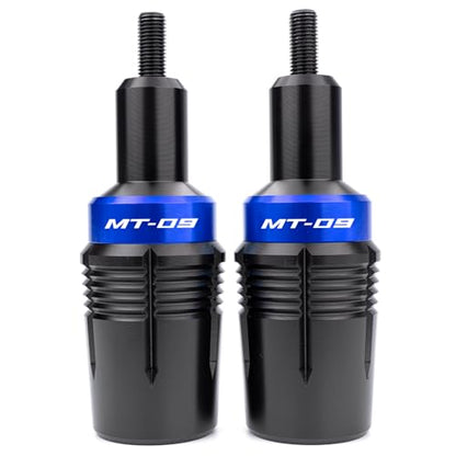 CNC Motorcycle Frame Sliders Crash Protector Pad Falling Protection Compatible With MT09 2025 2024 MT-09 2023 MT09 SP 2021 TRACER 9 GT FZ09 (Blue) - color: Blue