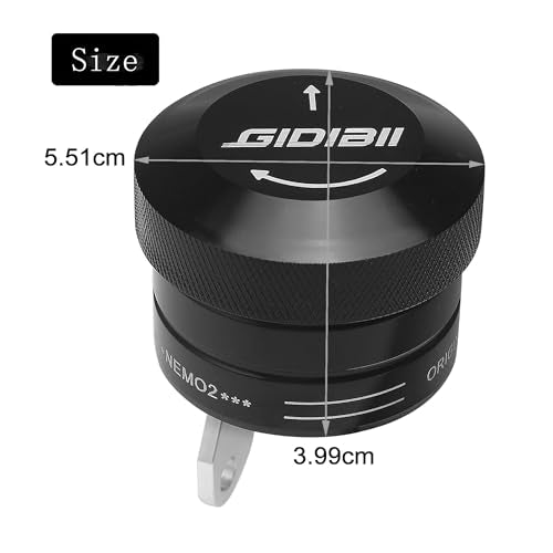 Universal Motorcycle Chain Oiler Lubricator Oiler Auto Hand Control Motorbike Oil Cup Part (Black) - color: Black