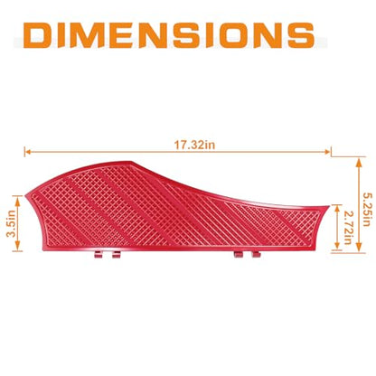 Red Driver Floorboards Front Footpegs for Harley Softail 1986-2017 & Touring Road King Road Glide Street Glide Electra Glide Ultra 1986-2025 - color: Driver Floor Board-Red