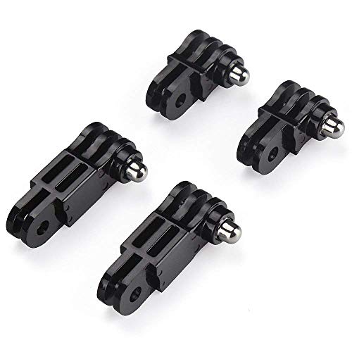 HSU Adjust Arm Straight Joints Mount, Long and Short Same Direction Straight Joints Mount for GoPro Hero 13 12 11 10 9 8 7 6 5 4 3 3+ 2 1, AKASO Campark and Other Action Cameras