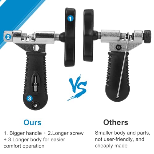 Bike Chain Repair Tool kit - Bicycle Chain Breaker Tool, Master Link Pliers, Chain Wear Checker for 7-11 and Single Speed Chains - style: Silver