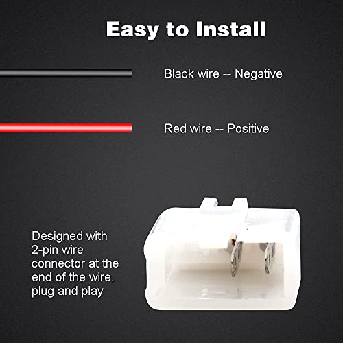 2 Pins LED Flasher Relays Fix Compatible with Motorcycle Turn Signal Hyper Flash Compatible with Honda Scooter Moped ATV Dirt Bike