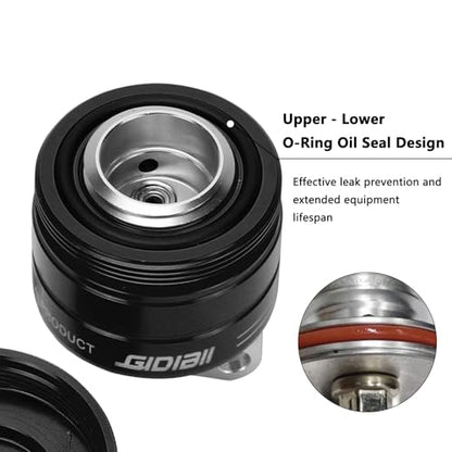 Universal Motorcycle Chain Oiler Lubricator Oiler Auto Hand Control Motorbike Oil Cup Part (Black) - color: Black