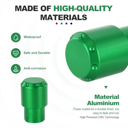 Xitomer Stylish 6061-T6 Aluminum Crash Bar Guard Balls - 4 Color Motorcycle Guardrail End Caps (Green) - color: Green