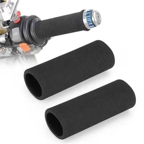 Non-Slip Handlebar Grip Covers Motorcycle Anti Vibration Handle Cover Bar Foam Comfort Slip Over Grips Universal Heat Shrinkable Grip Handlebar Sleeve