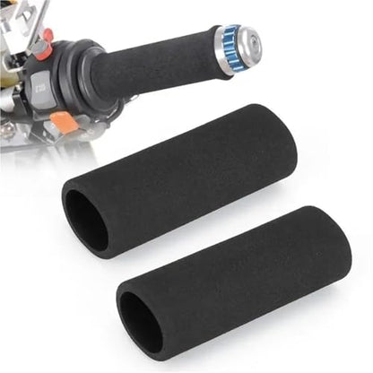 Non-Slip Handlebar Grip Covers Motorcycle Anti Vibration Handle Cover Bar Foam Comfort Slip Over Grips Universal Heat Shrinkable Grip Handlebar Sleeve