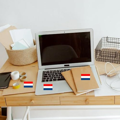 4 PCS Flag Stickers - Netherlands Flag Stickers Decals for Cup Computer Laptop Car Bumper Window Helmet Musical Instrument with Smooth Surface - size: Netherlands