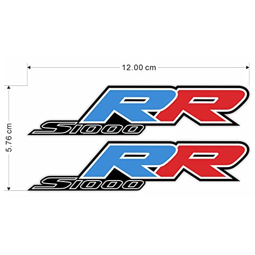 Awonderful Motorcycle S1000RR Fairing Decal Sticker for S1000RR 2009-2014 - Fairing Side Section Decal Sticker (Black, Blue and Red) - color: Black, Blue and Red