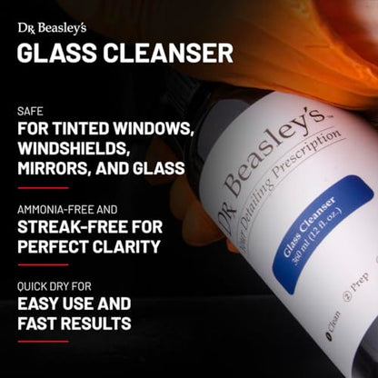 Dr. Beasley's Glass Cleanser for Autos - Extra Strength, pH Balanced, Cuts Through Messes, No Streaking or Residue, Enhanced Clarity, Fast Dry, 12 Fl Oz - size: 12 Fl Oz (Pack of 1)
