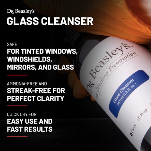 Dr. Beasley's Glass Cleanser - 1 Gallon. Safe on Windshields, Mirrors, and Windows, Streak-Free Formula, Quick Dry for Fast Results - size: 128 Fl Oz (Pack of 1)