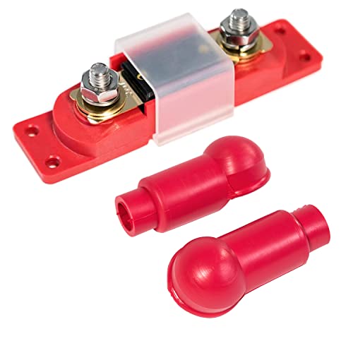 Spartan Power 250 Amp ANL Fuse & Holder Kit Red - color: RED, size: 250A RED