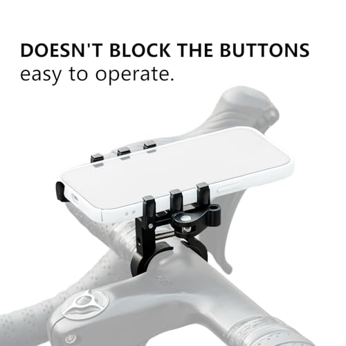 Bike Phone Mount, Heavy Duty Motorcycle Phone Holder, Anti-Shake 360°Rotation Bicycle Handlebar Cradle Compatible with iPhone 17 16 15 Pro Max, Samsung, 4.7"-7" Smartphones, MTB, E-Bike