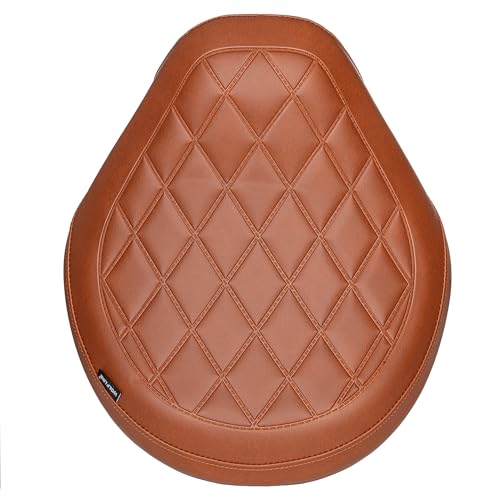 Motorcycle Rider Comfort Seat Fit for CMX1100 Rebel 1100 2021 2022 2023 2024 2025 2026, Leather Front Driver Saddle Solo Cushion Pad, Brown Embossing - color: Front - Brown-B