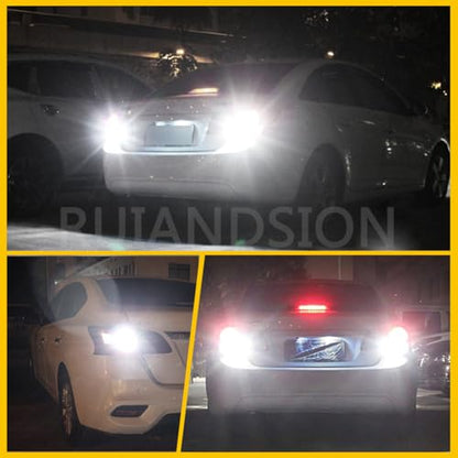 Ruiandsion 1156 Light Bulbs 2pcs 6V 1156 BA15S LED Bulbs RV Lights Warm White 5050 12SMD for Back Up Reverse Turn Signal Tail Lights,Non-polarity - color: Warm White, size: 1156/BA15S