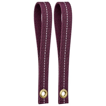 Cajun Tie Downs Hood Loop Anchor Straps — Under Hood Kayak & Canoe Tie-Down, Fits Vehicles Without Tow Hooks, 1" x 8", 2-Pack, Made in USA, Burgundy/Gray - color: Burgundy/Gray