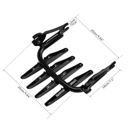 XFMT Motorcycle Black Detachable Stealth Two-Up Luggage Rack for Harley Touring Road King Street Glide Road Glide Electra Glide 2009-Later - color: Stealth Luggage Rack-Black
