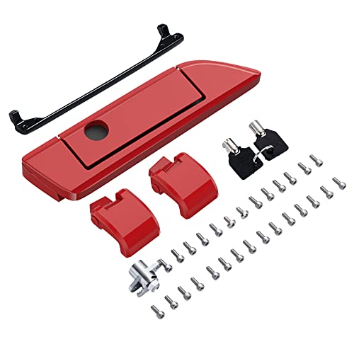 Moto Onfire Billiard Red Tour Trunk Luggage Latches Hinges Fit for AB Harley Touring Razor Chopped King Tour Trunk Luggage - color: Billiard Red
