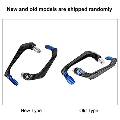 Motorcycle Lever Guards, 7/8 inch Universal Aluminum Alloy Motorcycle Handlebar Brake Protector (Blue)
