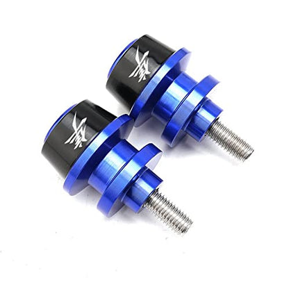 MOWOK Fits For SUZUKI Hayabusa GSX1300R GSX 1300R Gen 3 1999-2021 2022 2023 2024 2025 2026 Accessories Motorcycle M8 Swingarm Spools Slider Stand (Black) (Blue) - size: Blue