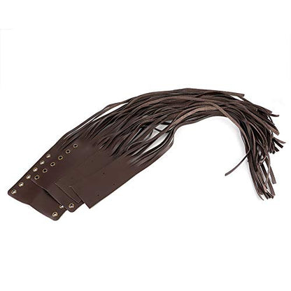 Hand Grips Tassel Fringe Wrap Cover, Qiilu Universal Hand Grips Tassel Fringe Wrap Cover Motorcycle Brake Clutch Lever Streamer 7/8In 1In Fit for (Brown) - color: Brown