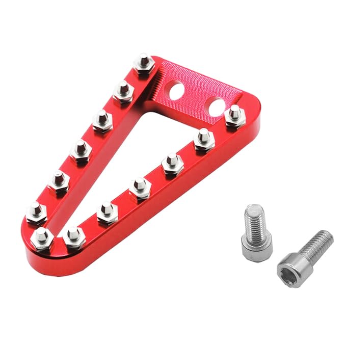 Rear Brake Pedal Step Tip Plate Compatible with SX SXF EXC EXCF XCW XCFW XC XCF Compatible with TC TE TX FE 125 150 250 350 450 2017-2022 (Red) - color: Red