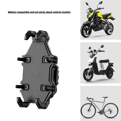 Motorcycle Phone Holder Vibration Dampener AntiShake Motorcycle Phone Mount - color: Rearview mirror mode
