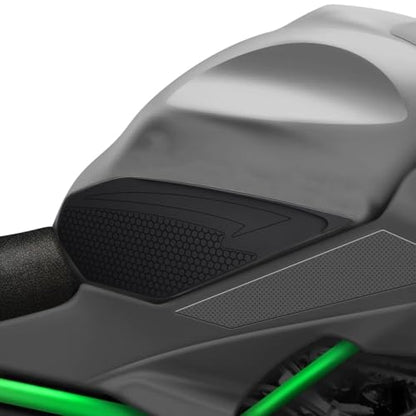 Motorcycle Ninja650 Z650 Fuel Tank Traction Pad Side Gas Knee Grip Protective Sticker Protector (for Kawasaki Vehicle) Years 2018 to 2025 (Black) - color: Black