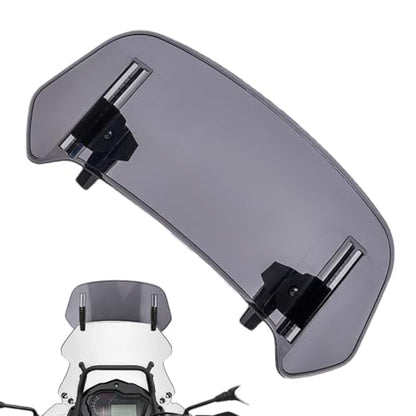 Motorcycle Windscreen for BMW K 1200 LT 1999-2003 2004 2005 2006 2007 2008 2009 2010 2011, Windscreen Air Deflector Adjustable Clip-On Windshield Extension,B 360mm×140mm Smoke - color: B 360mm×140mm smoke