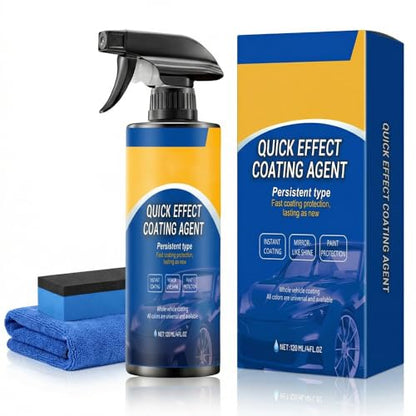Quick Car Surface Spray, Waterless Cleaner & Polish for Cars, Motorcycles and Trucks, Easy Spray-and-Wipe Car Care (1pcs)